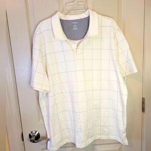 Van Heusen - Mens Flex Classic Fit Short Sleeve Polo Shirt  Cream Color Size XXL